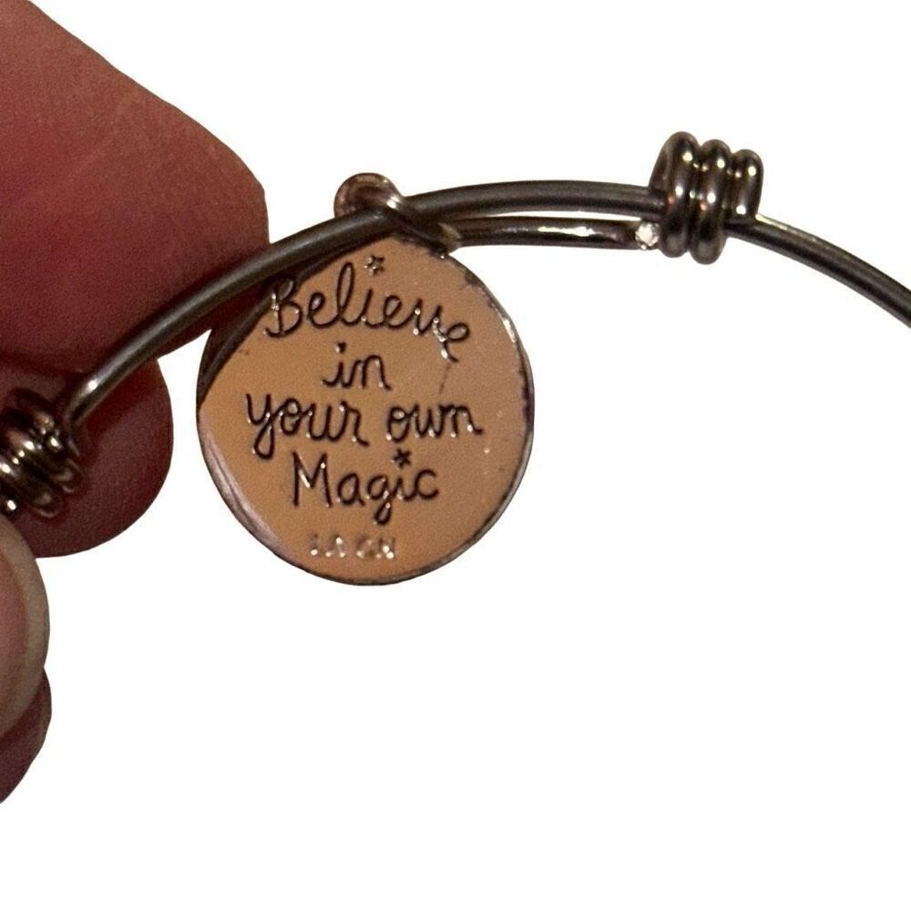 *NEW * Believe In Your Magic Love This Life Stainless Steel Bangle 7cm - Picture 9 of 11